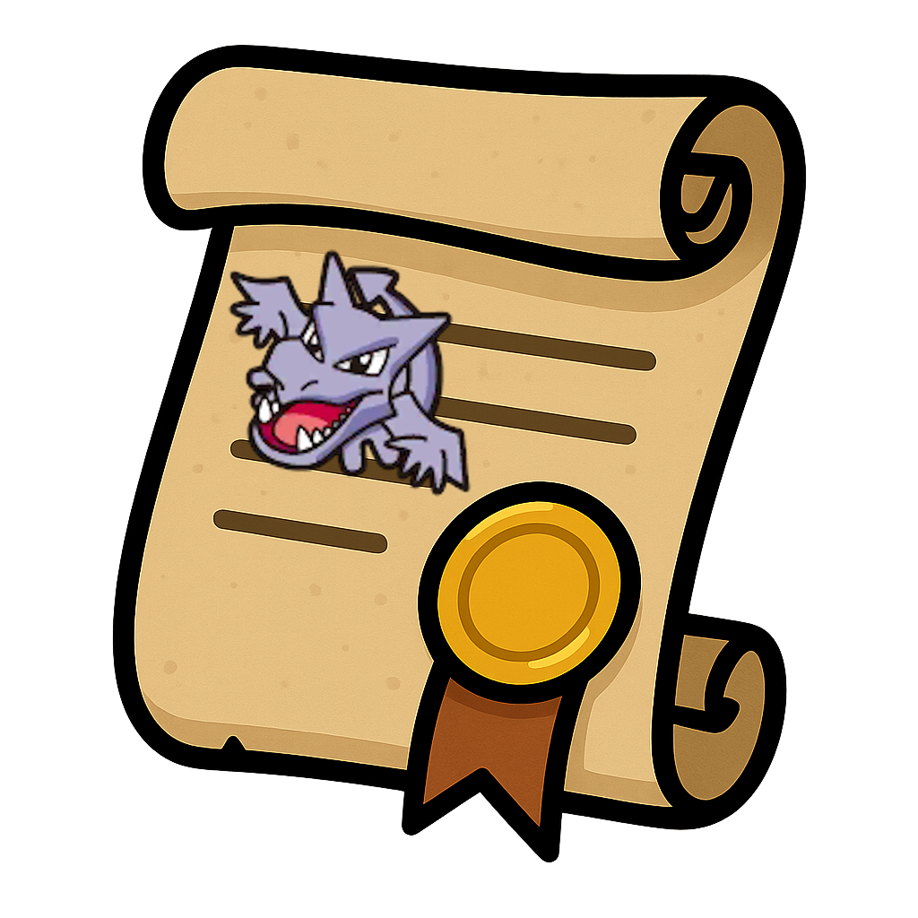 Aerodactyl Riding License