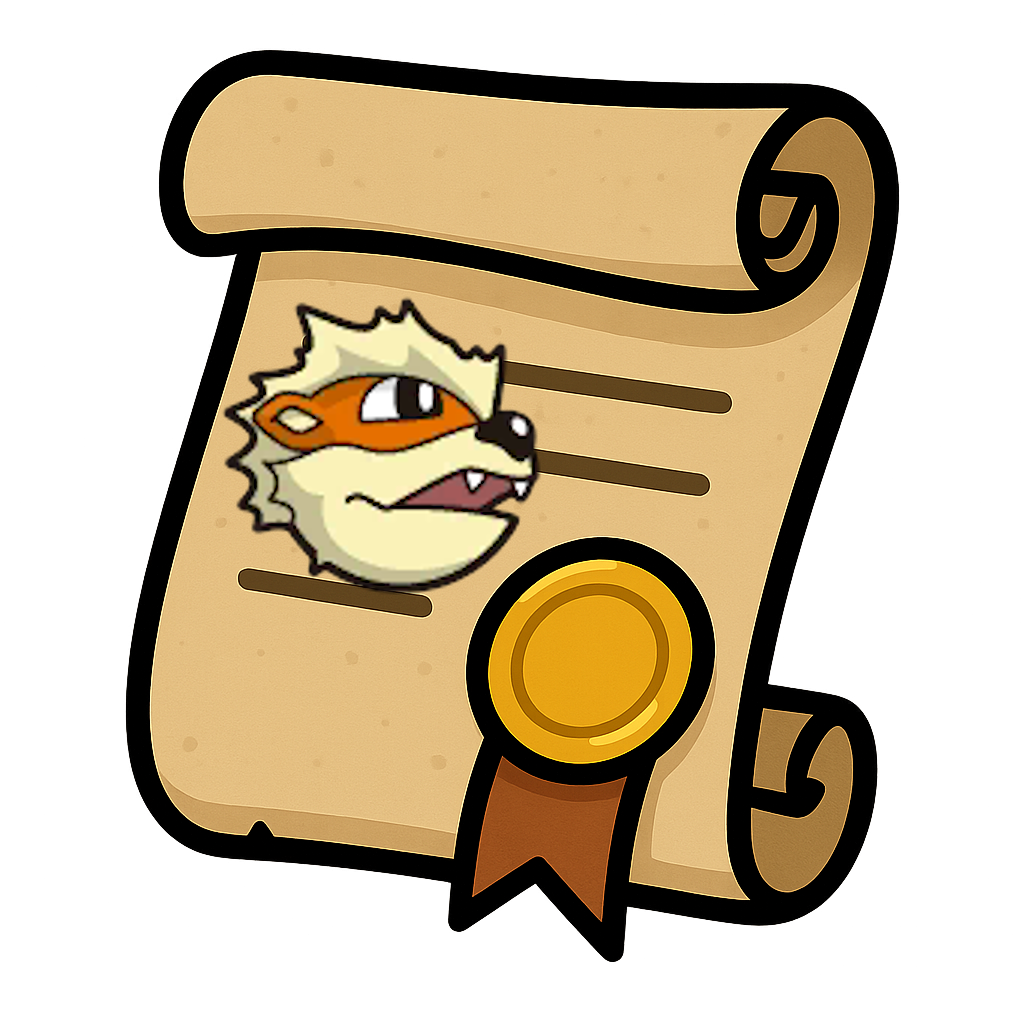 Arcanine Riding Licence