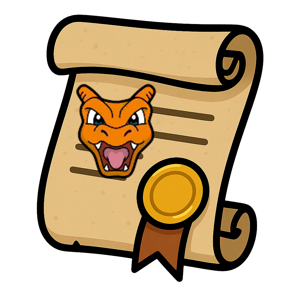 Charizard Riding Licence