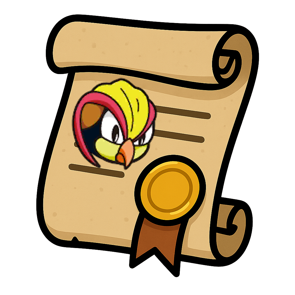 Pidgeot Riding Licence