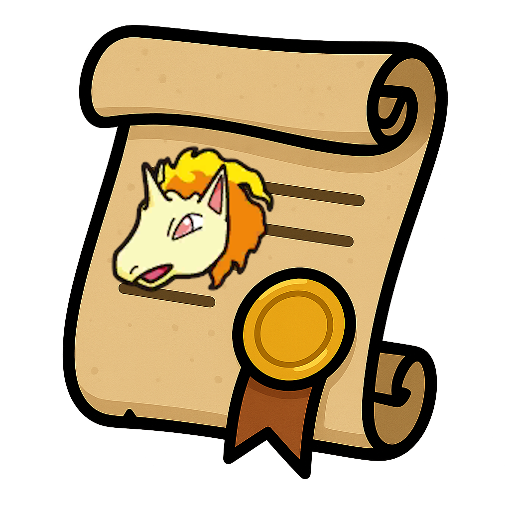 Rapidash Riding Licence